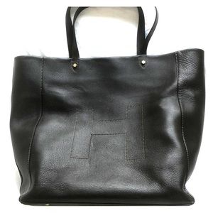 Hunter Genuine Leather box tote